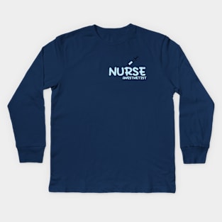 Nurse Anesthetist (CRNA) Blue Kids Long Sleeve T-Shirt